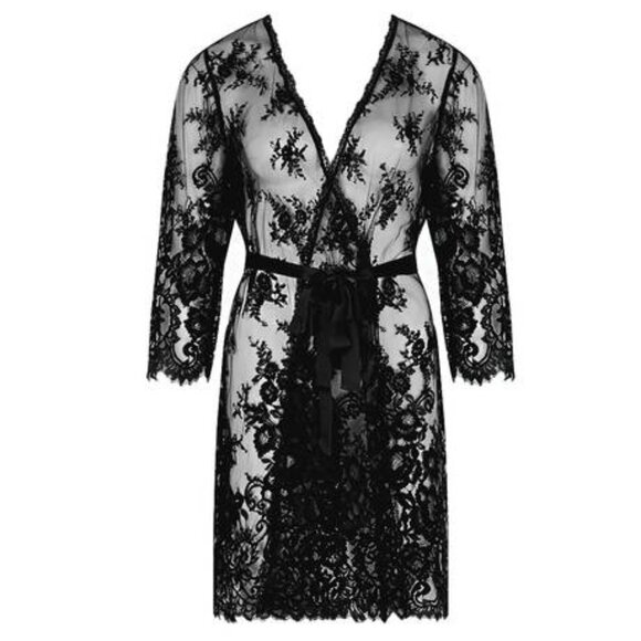 Lise Charmel - Lace Negligee, Black, Small - Brand NEW - Picture 2 of 4